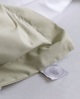 Percale Pistache dekbedovertrekset - statijn