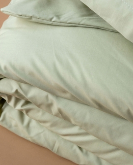 Percale Pistache dekbedovertrekset - statijn