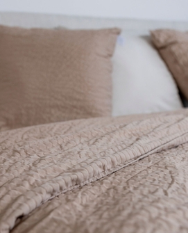 Nuage Almond dekbedovertrekset van Altex Home