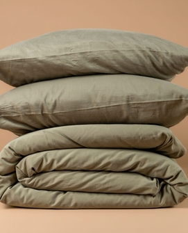 Altex Home - feather green dekbedovertrek