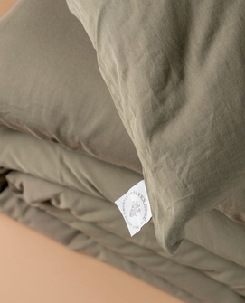 Altex Home - feather green dekbedovertrek