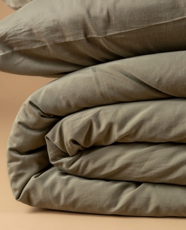 Altex Home - feather green dekbedovertrek