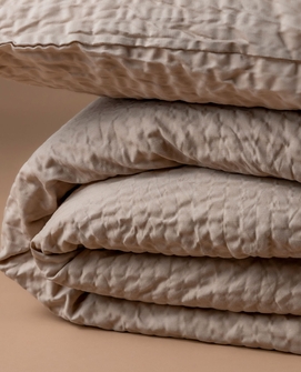 Nuage Almond dekbedovertrekset van Altex Home