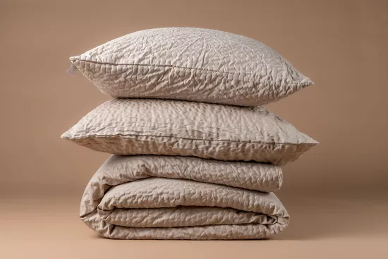 Nuage Almond dekbedovertrekset van Altex Home